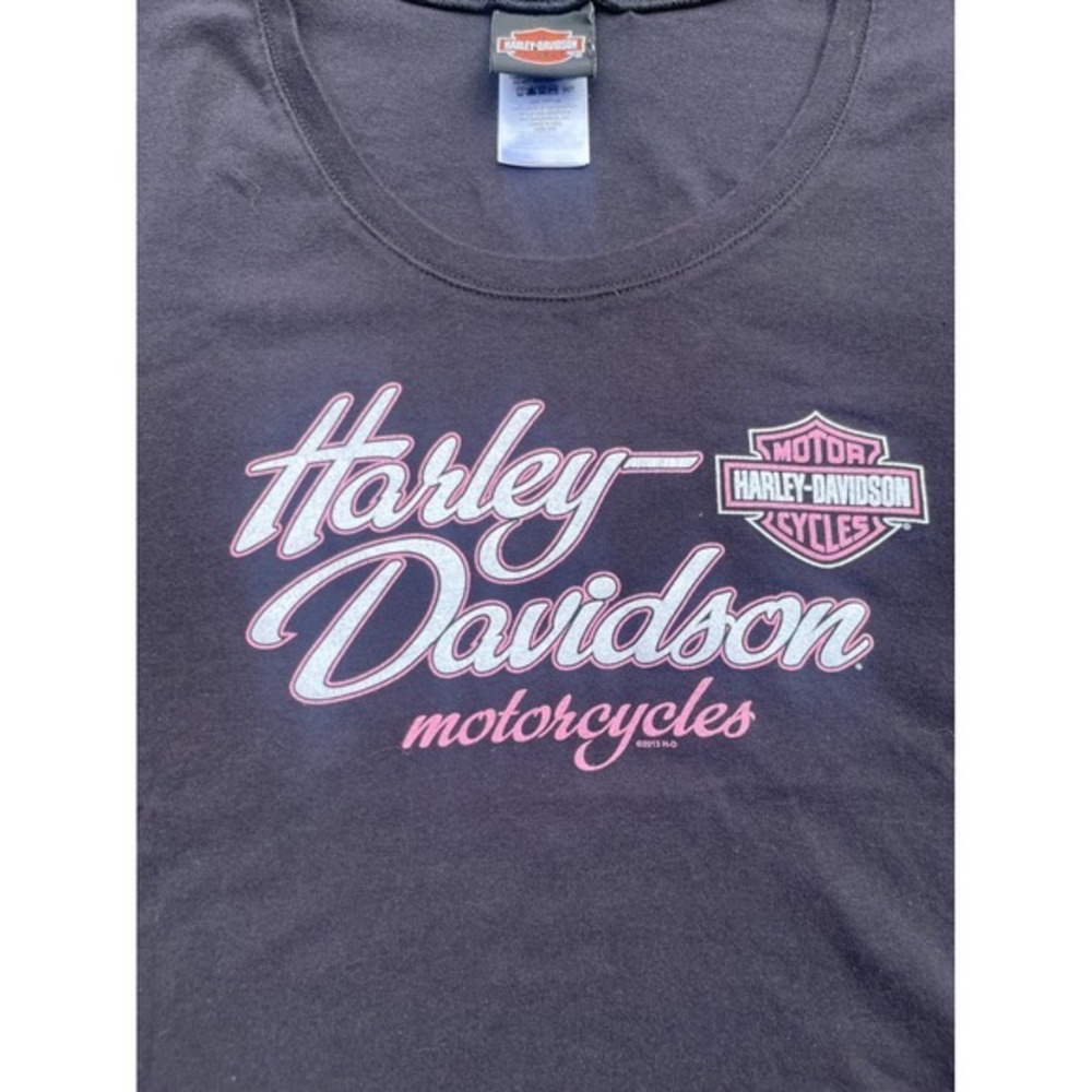 Harley Davidson Surf City Huntington Beach CA Graphic T-Shirt Womens XXL  (209)